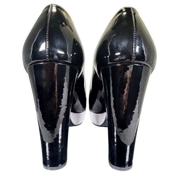 Stuart Weitzman Black Pumps Patent Leather High Heels Women's Size 8M US - Picture 4 of 7